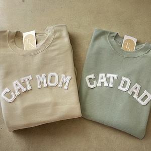 Cat Mom Sweatshirt, Cat Mom Shirt, Cat Mom Gift, Cat Dad Sweatshirt, Cat Dad Shirt, Cat Dad Gift, Cat Shirt, Gift for Cat Lover, Cat Parent