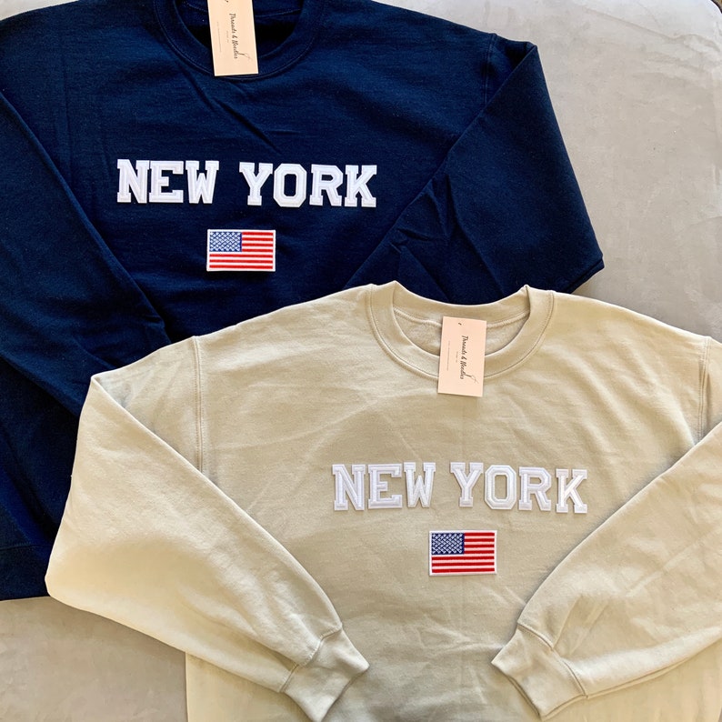 Sweat-shirt New York Vintage - Souvenir USA, Style Rétro - Cadeau Voyage, Coupe Classique - 2