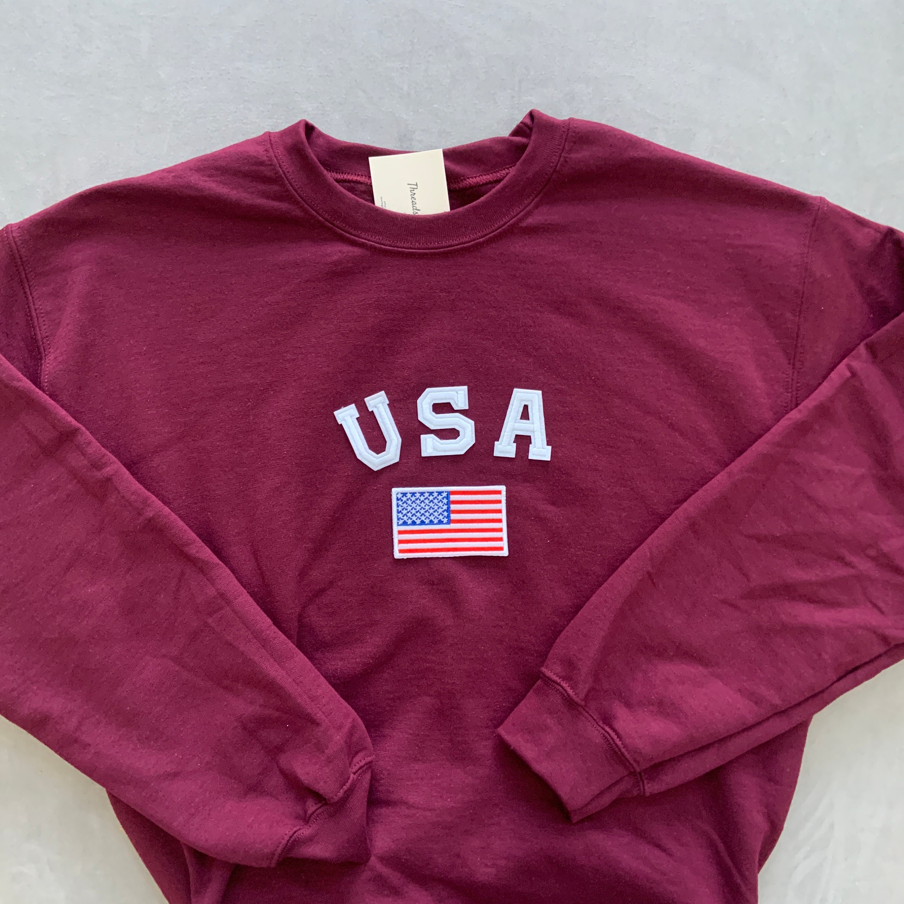 Unisex USA Sweatshirt Vintage USA Crewneck USA American | Etsy
