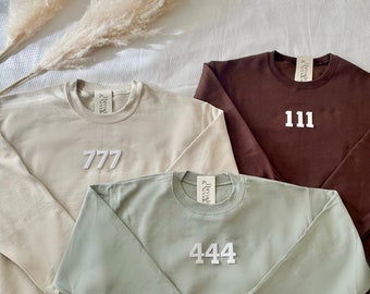 Angel Number Sweatshirt | Angel Number Shirt | Angel Number Hoodie | Trendy Sweatshirt |Y2K Clothing |Crewneck Sweatshirt |Angel Number Gift