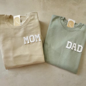 Papa Sweatshirt | Moeder Sweatshirt | Vaderdagcadeaus voor nieuwe vader |  Nieuwe vader cadeau | Nieuw moedercadeau | Papa-shirt | Zwangerschap aankondiging shirts