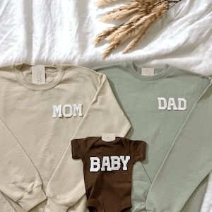 Family Sweatshirts, Matching Family Shirts, Mommy and Me Outfit, Mom and Baby Outfit, Hospital Going Home Outfit, New Mom Gift, New Dad Gift