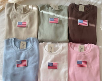 USA Sweatshirt | USA Crewneck | USA Sweater | 4th of July Sweatshirt | UsaHoodie |  4th of July Shirt | Vintage Crewneck Sweatshirt