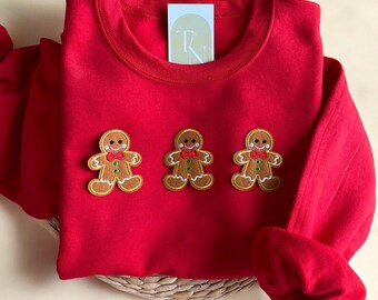 Christmas Gingerbread Cookies Sweatshirt, Womens Christmas Sweatshirt, Cute Christmas Shirt, Christmas Baking Sweatshirt, Holiday Sweatshirt