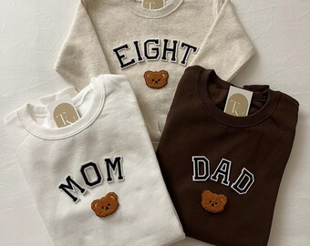 8th Birthday Family Shirts, Family Birthday Shirts, 8th Birthday Boy Shirt, 8th Birthday Shirt Girl, EIGHT Sweatshirt, Bear Birthday Party