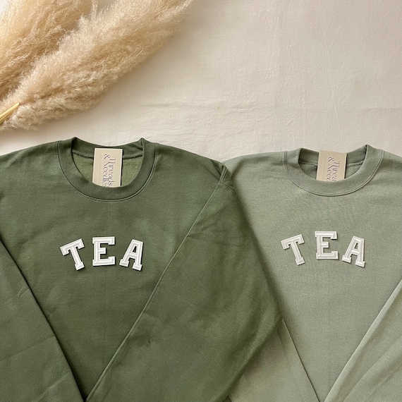 Tea Sweatshirt Green Tea Sweatshirt Winter Sweatshirt Cozy Sweatshirt Green Tea Shirt Green Tea Lover Gift Tea Lover Shirt Tea Shirt Etsy UK