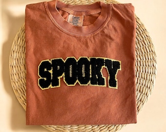 Koszula Comfort Colors® Spooky, Koszulka Spooky, Koszula Spooky Season, Koszulki Halloween, Koszulki Vintage Halloween, Koszula Spooky Halloween, Koszulki jesienne
