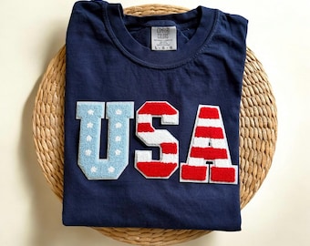 Koszulka Comfort Colors 4 lipca, Koszulki 4 lipca, Koszulka Comfort Colors USA, Koszulki USA, Koszulka z flagą USA, Koszulka z amerykańską flagą, Koszulka patriotyczna