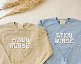 Chirurgisches Trauma-Intensivstation-Sweatshirt, chirurgisches Trauma-ICU-Krankenschwester-Sweatshirt, chirurgisches Trauma-ICU-Shirt, STICU-Krankenschwester-Gif