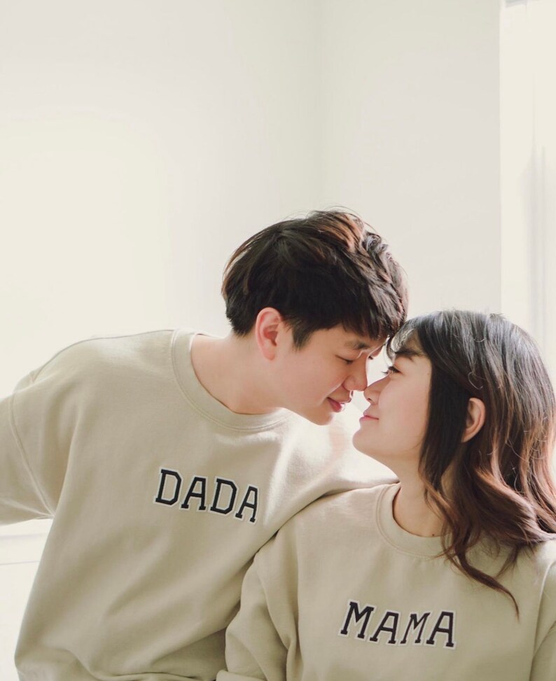 Mom and Dad Sweatshirt | Pregnancy Reveal Ideas | Mom Dad Baby Hospital Outfit | Baby Announcement | Mommy Sweatshirt | Daddy Sweatshirt image 8