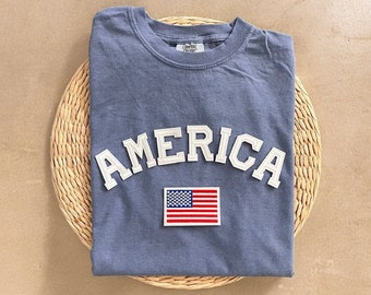 Comfort Colors USA Shirt, Americana Shirt, American Flag Shirt, USA Flag Shirt, Comfort Colors 4th of July Shirt, 4th of July Shirt