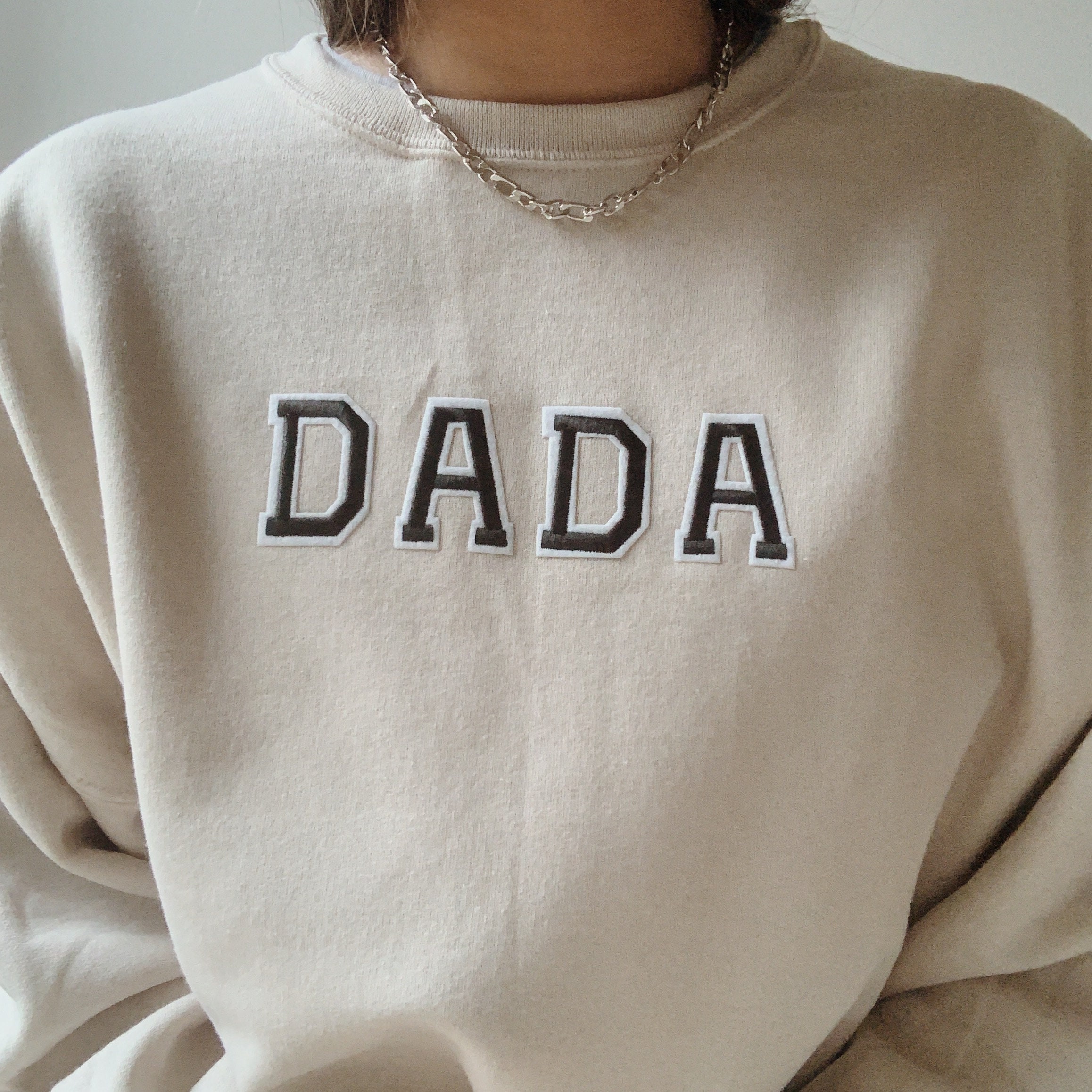 Dada Sweatshirt Dada Crewneck Papa Sweatshirt Dad | Etsy