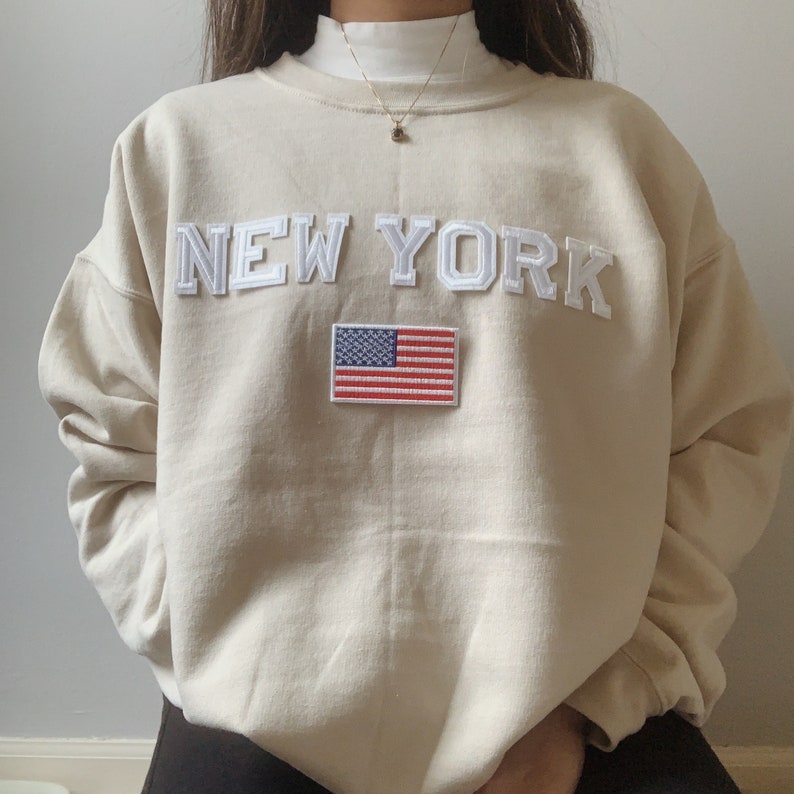New York Sweatshirt New York Crewneck New York NYC Sweater - Etsy