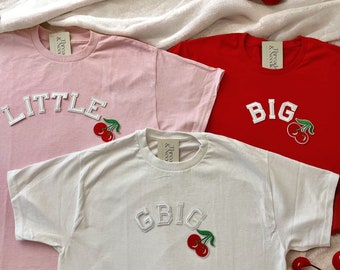 Cherry Big Little Shirts, Big Little Shirts, Big Little Shirts Sorority Reveal, Big Little Gifts, Big Little Reveal, Sorority Family Shirts