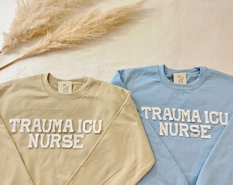 Trauma-Intensivstation Krankenschwester-Sweatshirt, Trauma-ICU-Krankenschwester-Sweatshirt, TICU Nurse Geschenke, Trauma ICU Nurse Shirt, Trauma Icu Nurse Geschenke