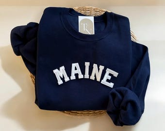 Maine Sweatshirt, Maine Lobster Sweatshirt, Maine Bachelorette Shirts, Maine Tshirt, Maine Souvenirs, Maine Gifts, East Coast Sweatshirt