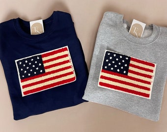Felpa USA, Girocollo Usa, Felpa del 4 luglio, Maglione del 4 luglio, Felpa con bandiera americana, Felpa con bandiera degli Stati Uniti, Camicia con bandiera degli Stati Uniti