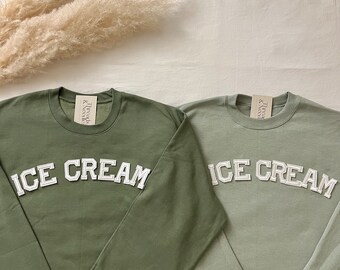 Ice Cream Sweatshirt, Ice Cream Crewneck, Ice Cream Shirt, Ice Cream Lover Gift, Gelato Sweatshirt, Womens Sweatshirt, Aesthetic Sweatshirt