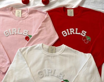 女の子用スウェットシャツ、親友用スウェットシャツ、お揃いの友達シャツ、お揃いの親友へのギフト、友達へのギフト、親友へのギフト
