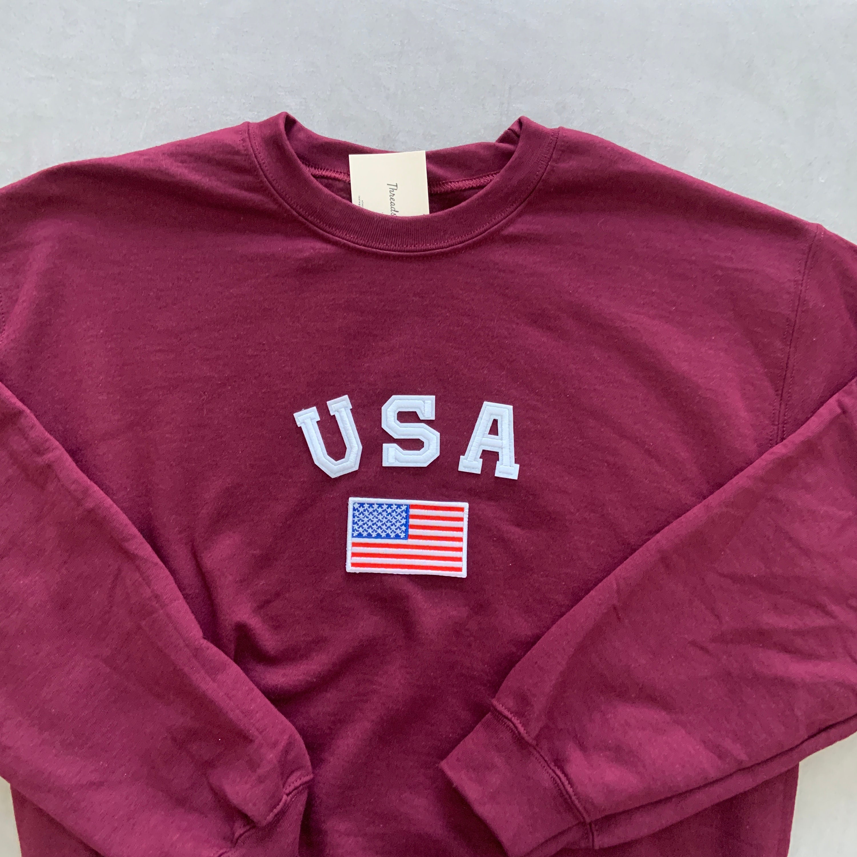 Unisex USA Sweatshirt Vintage USA Crewneck USA American | Etsy