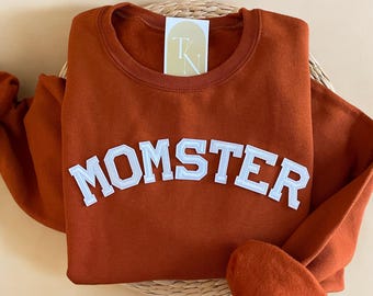 Momster Sweatshirt, Halloween Sweatshirts, Mom Halloween Sweatshirt, Mom Halloween Shirt, Halloween Sweatshirts, Fall Mom Sweatshirts