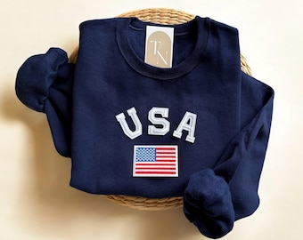 Vintage VS-sweater, retro VS-trui met ronde hals, Fourth of July-shirts, Amerikaanse vlag-sweater, 4 juli-sweatshirt, Independence Day-shirt