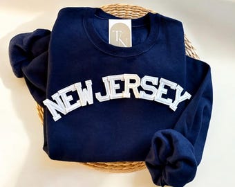 New Jersey Sweatshirt, New Jersey Hoodie, New Jersey Devils Shirt, New Jersey Gifts, New Jersey Souvenir, Garden State Sweater