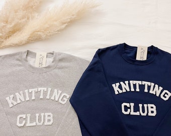 Knitting Sweatshirt, Knitting Crewneck, Knitting Sweater, Knitting Lover Gifts, Knit Sweatshirt, Hobby Sweatshirt, Gifts for Knitters