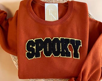 Spooky Sweatshirt, Spooky Season Shirt, Halloween Sweatshirt, Vintage Halloween Crewneck, Halloween Shirt, Ghost Halloween, Fall Sweatshirt