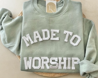 Felpa realizzata per l'adorazione, Camicia realizzata per l'adorazione, Anche io, Felpa cristiana, Felpa dell'adorazione, Felpe per le donne, Regalo cristiano