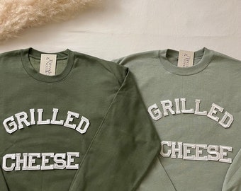Grilled Cheese Sweatshirt, Grilled Cheese Shirt, Grilled Cheese Lover Gift, Funny Sweatshirt, Funny Shirt, Funny Gifts, Womens Sweatshirt