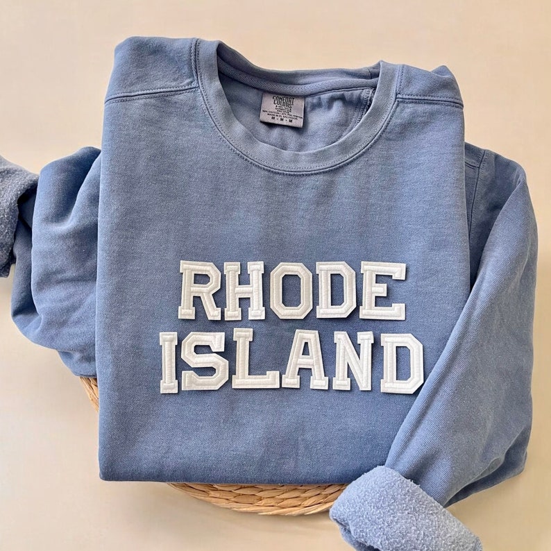 Comfort Colors® Rhode Island Sweatshirt, Coastal Sweatshirt, Rhode Island Shirt, Coastal Granddaughter, Lake Sweatshirt, Boat Sweatshirt image 3