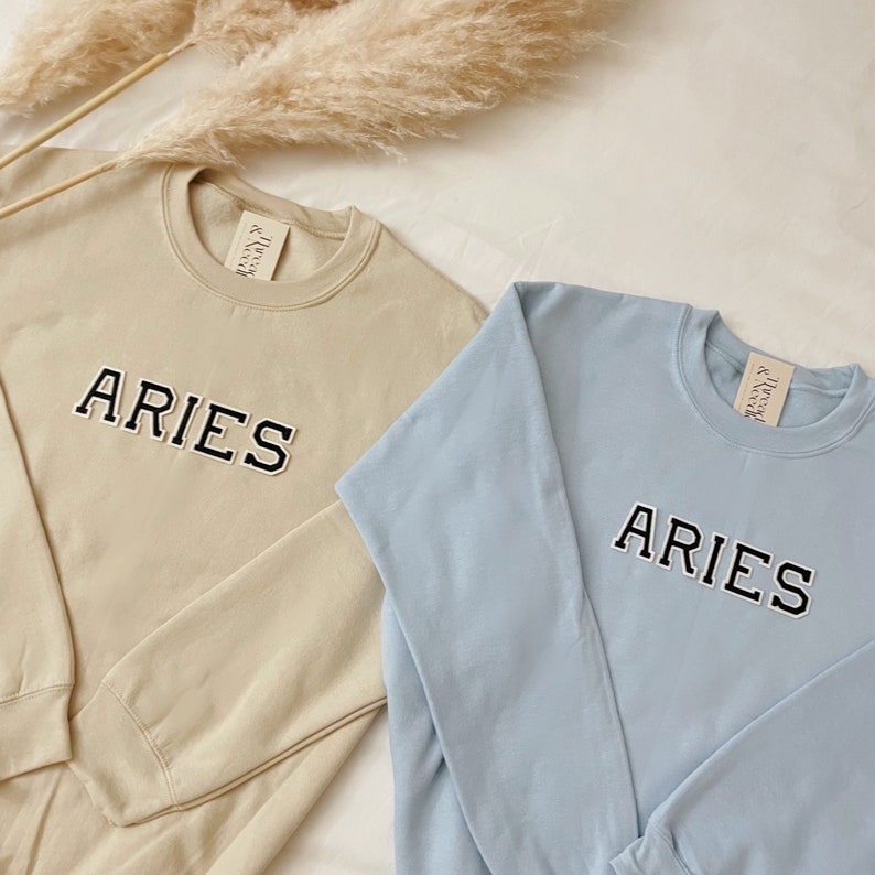 Aries Sweatshirt, Aries Crewneck, Aries Shirt, Aries Gifts, Gifts for Aries, Aries Birthday Gifts, Zodiac Sign Sweatshirt, Zodiac Sign Gift image 2