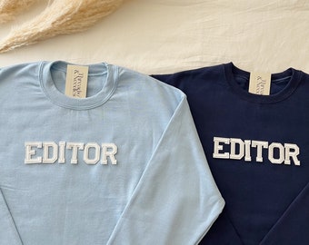 Redakteur Sweatshirt, Redakteur Rundhals, Redakteur Shirt, Video Redakteur Sweatshirt, Video Redakteur Geschenke, Fotograf Sweatshirt, Fotograf Geschenke