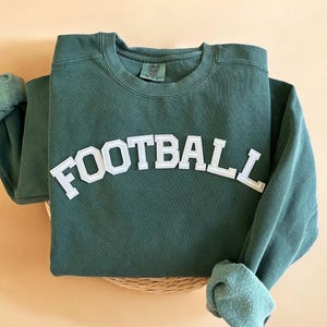 Comfort Colors® Football Game Day Crewneck, Football Sweatshirt, Football Mom Shirt, Football Lover Gift, Fall Crewneck, Football Season