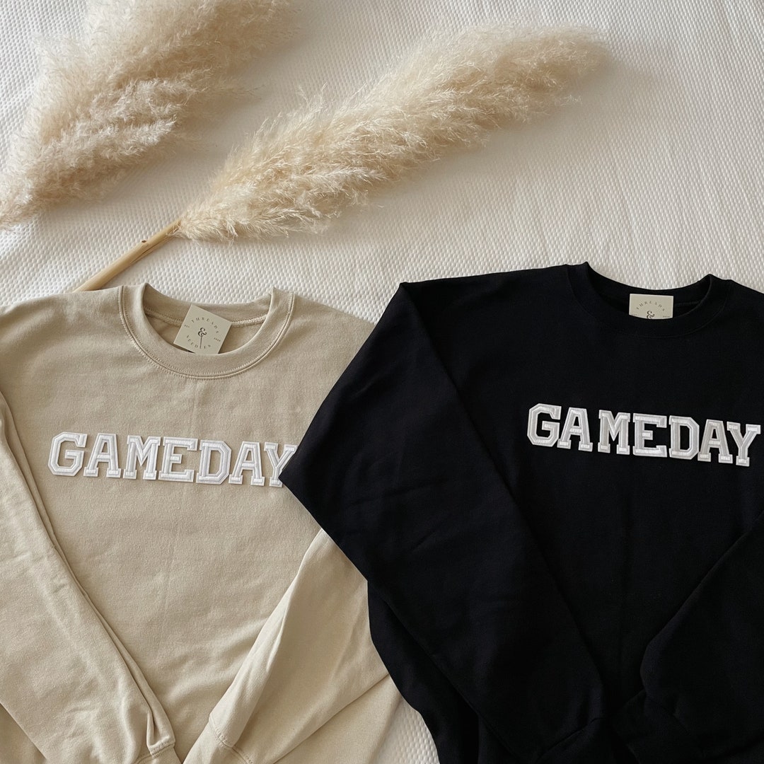 GAME DAY Star Round Neck Long Sleeve Sweatshirt