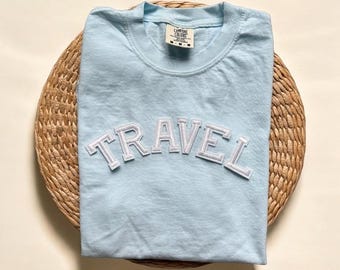 Camisetas de viaje Comfort Colors®, camisetas de viaje, atuendo para el aeropuerto, camiseta Wanderlust, camiseta para viajes por carretera, regalo para amantes de los viajes, regalo para viajeros