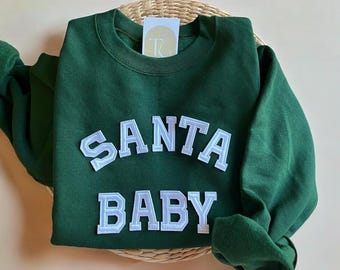 Santa Baby Sweatshirt, Christmas Sweatshirt, Christmas Sweater, Festive Holiday Sweaters, Holiday Sweatshirt, Cute Christmas Shirts