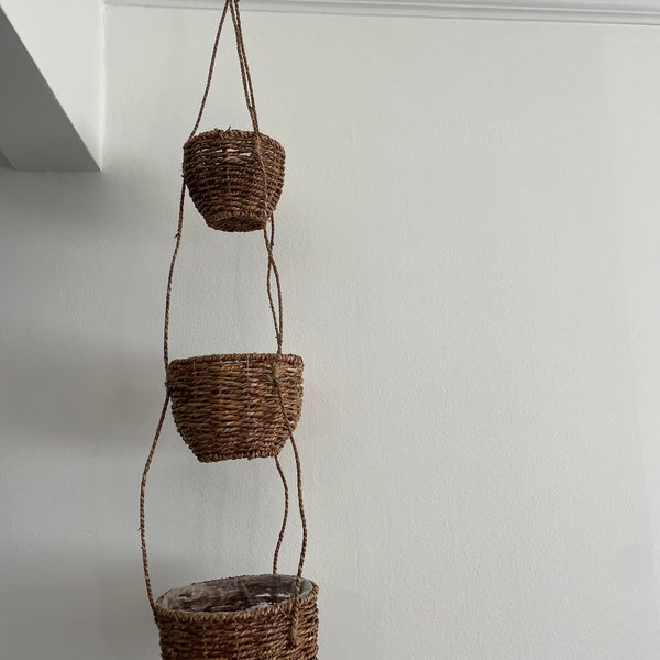 Wicker Planter Etsy