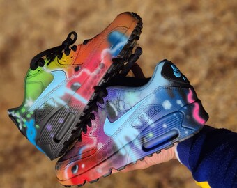 nike air max 90 rainbow drippy