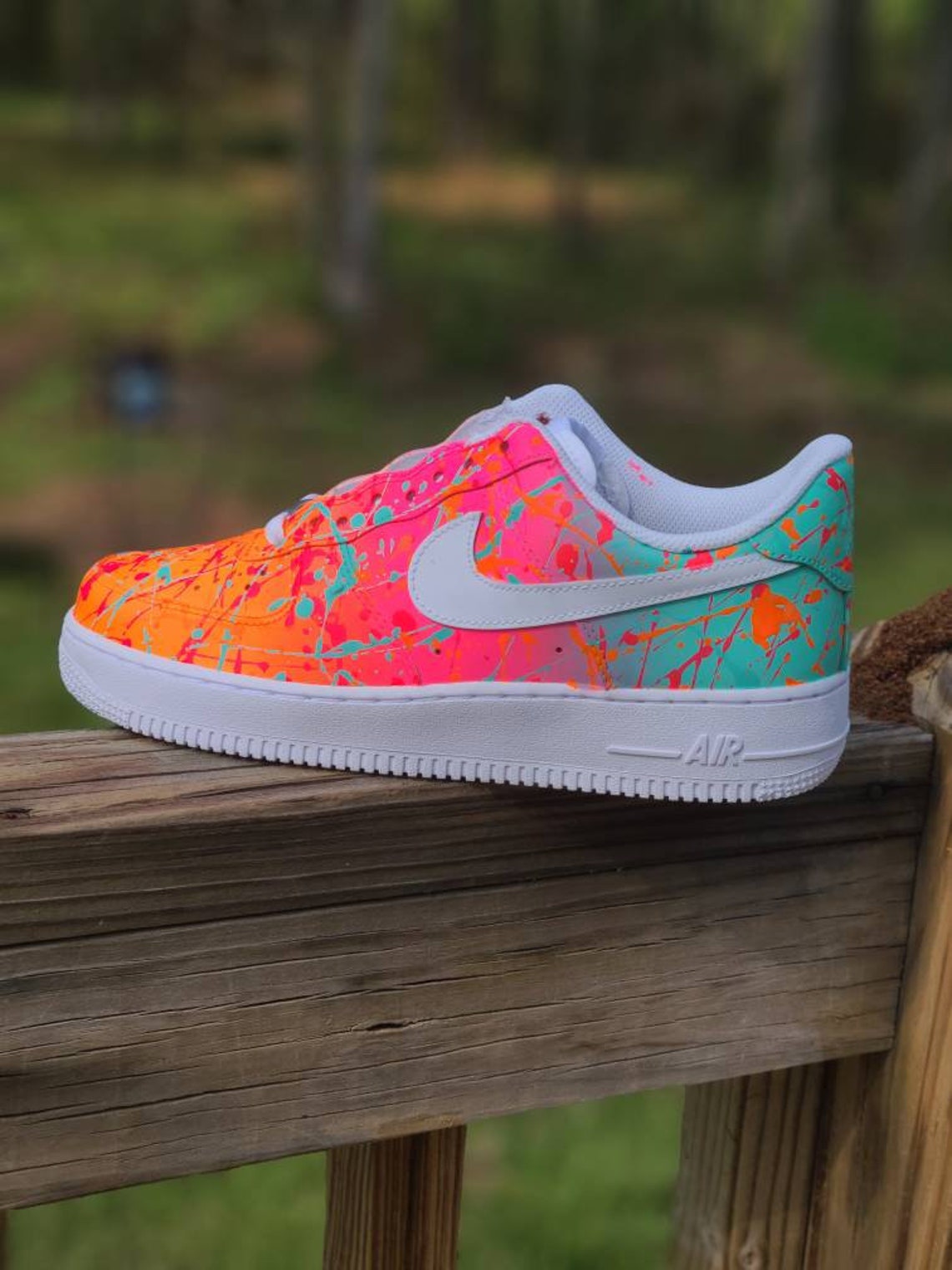 air force 1 with neon
