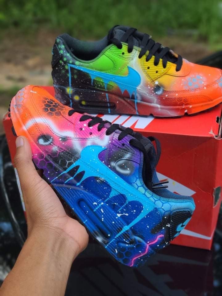 custom air max 90 galaxy