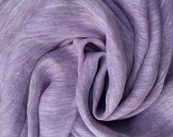 Lavender Chambray Pure Linen Scarf with Super Soft Touch Finish.