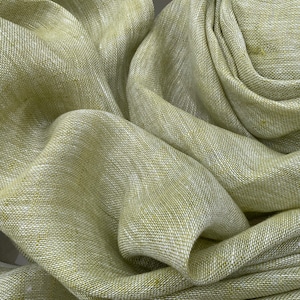 Dijon Chambray Pure Linen Scarf with Super Soft Touch
