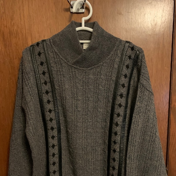 Mens Vintage Italian Knit Shirt Etsy