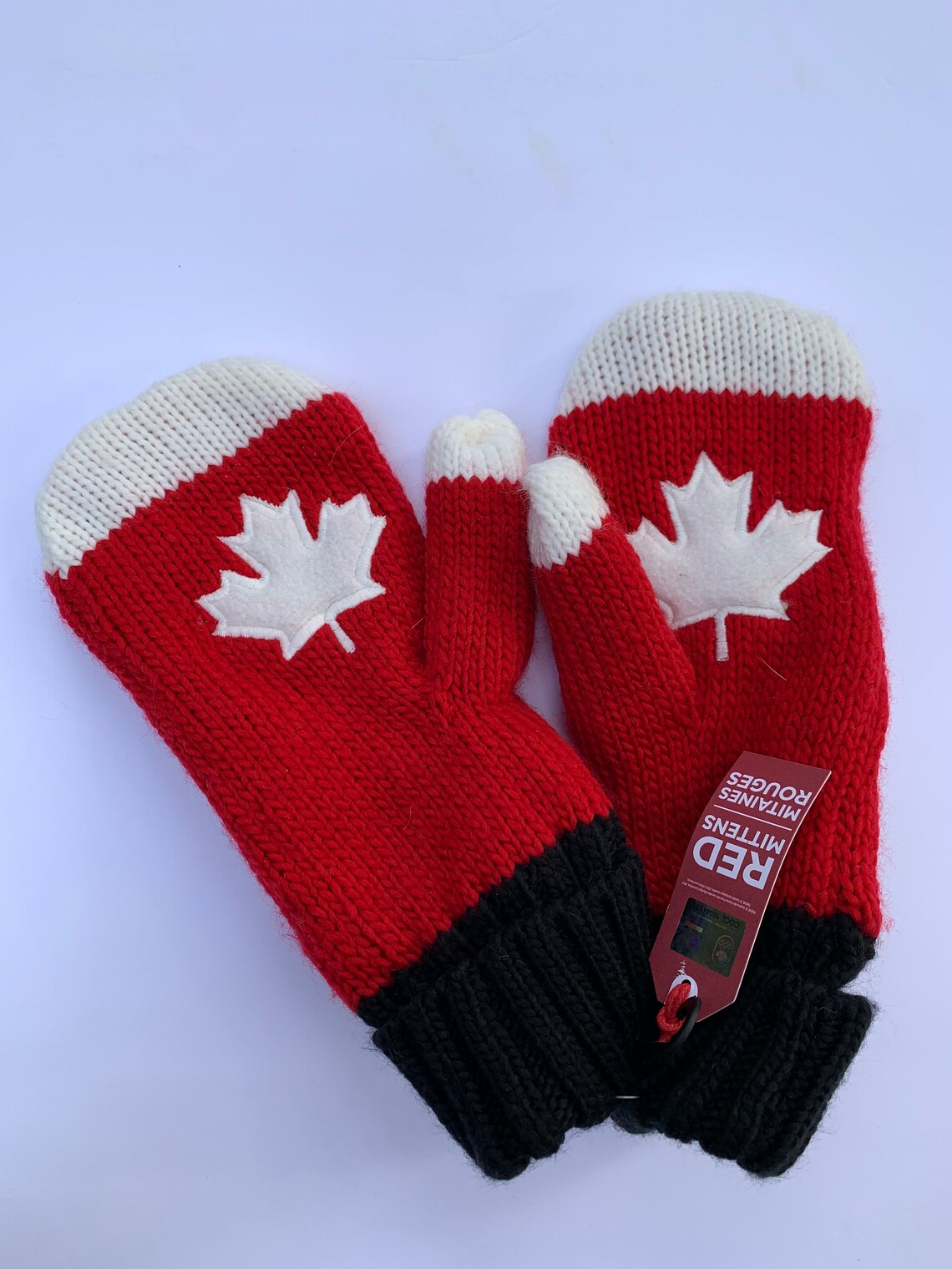 Canadian Olympic Team Red Mittens Size Large/XL Etsy