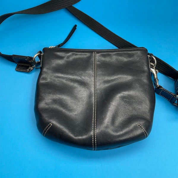 Vintage Small Leather Black Coach Purse