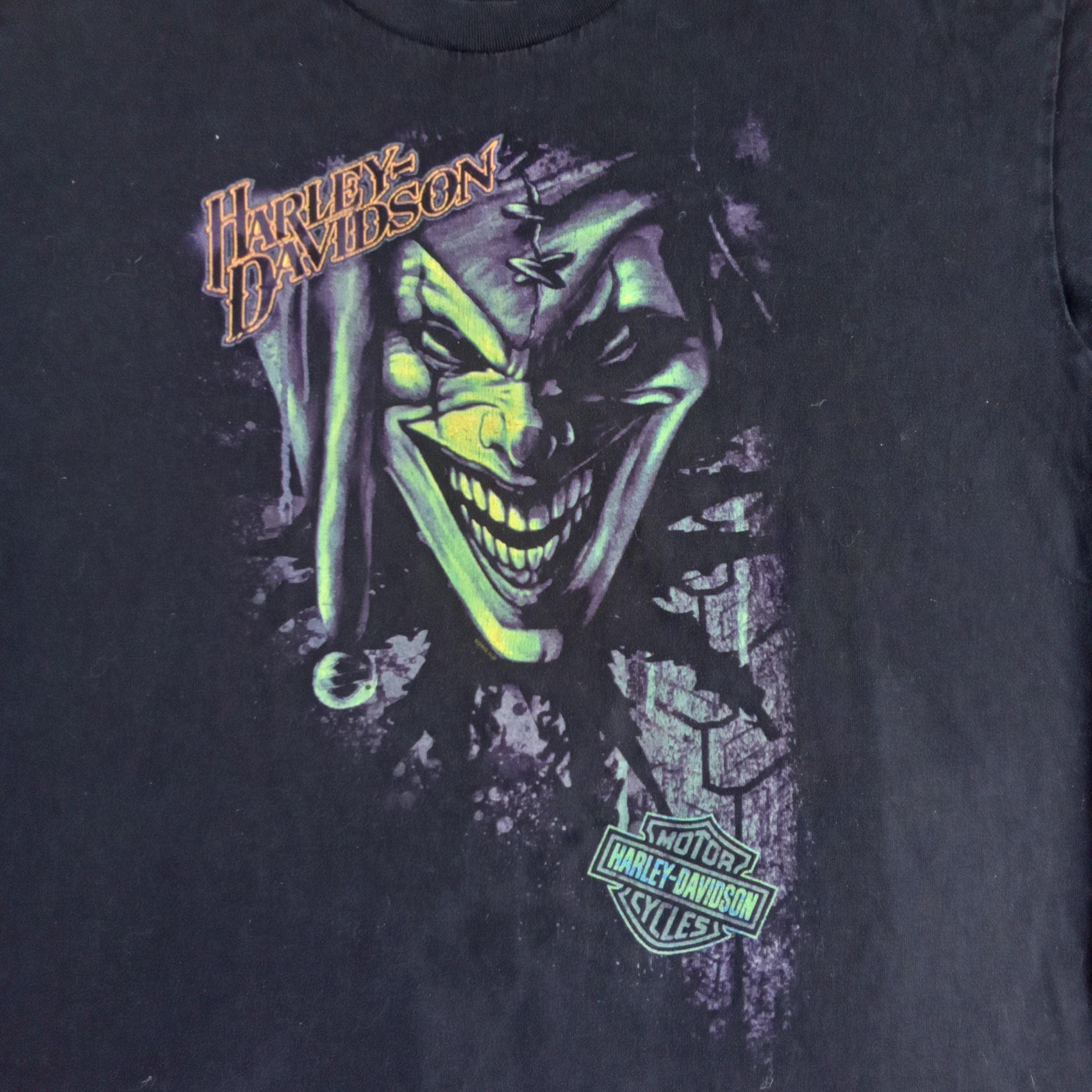 Harley Davidson Green Evil Clown T Shirt Size XL - Etsy