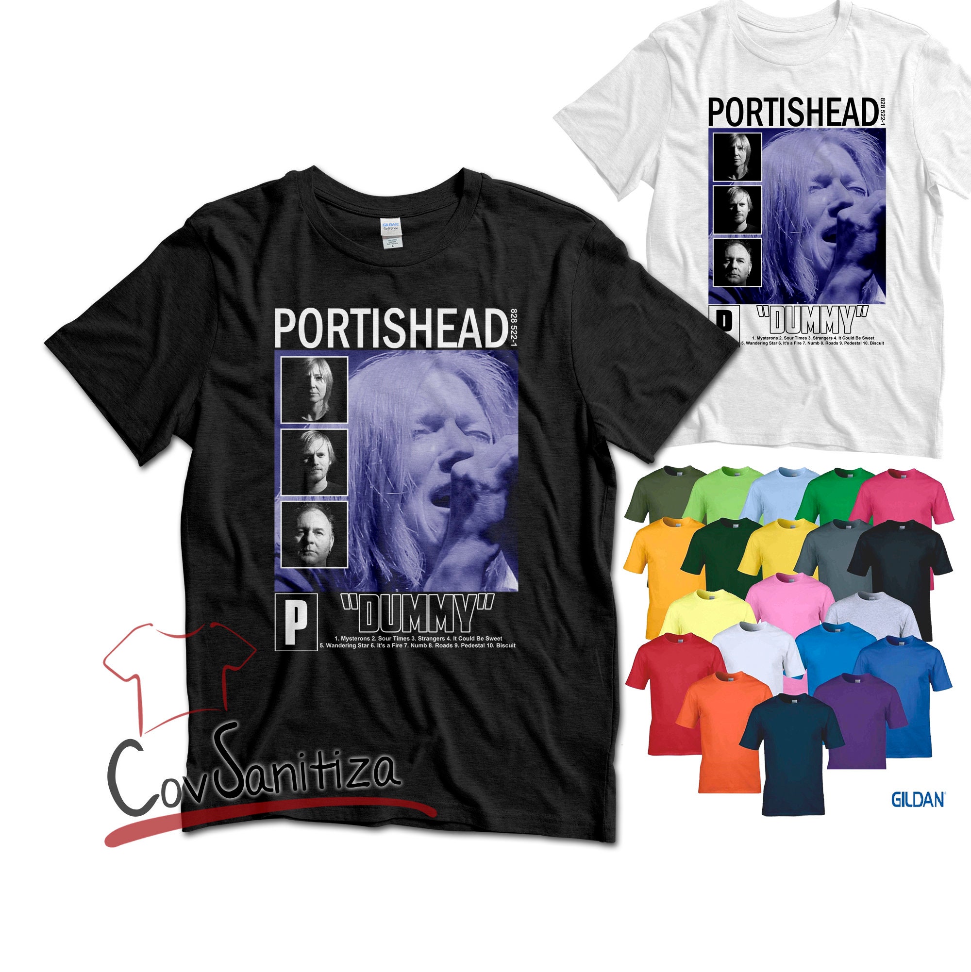 Portishead T Shirt
 Portishead DUMMY Album T shirt Portishead Shirt Vintage