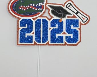 Cake Topper – University of Florida | Graduation, Birthday, or Gators Party Decoration